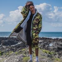 dryrobe Advance Long Sleeve Changing Robe - Camo / Grey Extra Image 5 Preview
